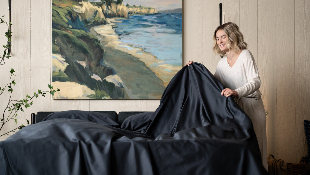 Sateen Organic Cotton Sheet Set + Pillowcases