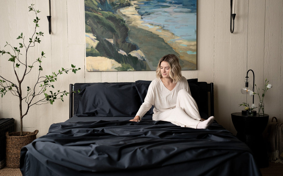 Sateen Organic Cotton Sheet Set + Pillowcases