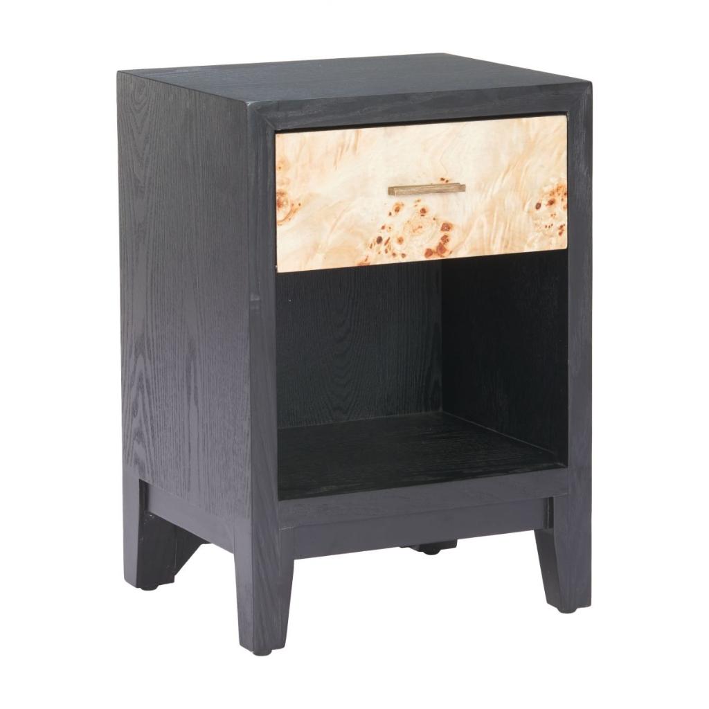 Noite One Drawer Wooden Side Table