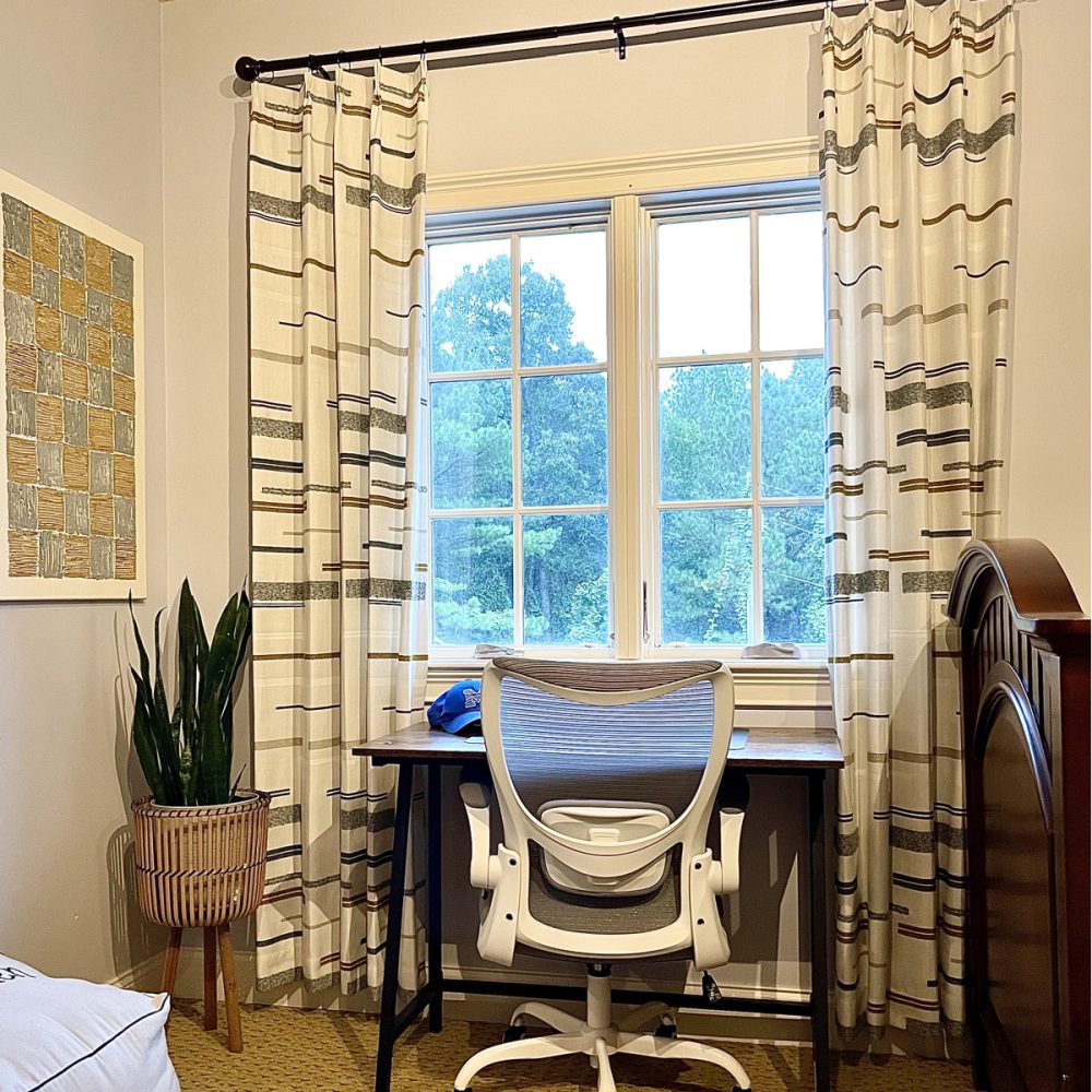 Nova Aesthetic Linen Cotton Striped Curtains