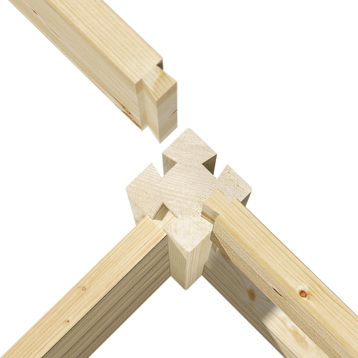 Pine Wood 2-Ft x 8-Ft Outdoor Raised Garden Bed Planter Frame - Made in USA - PRHOMZ