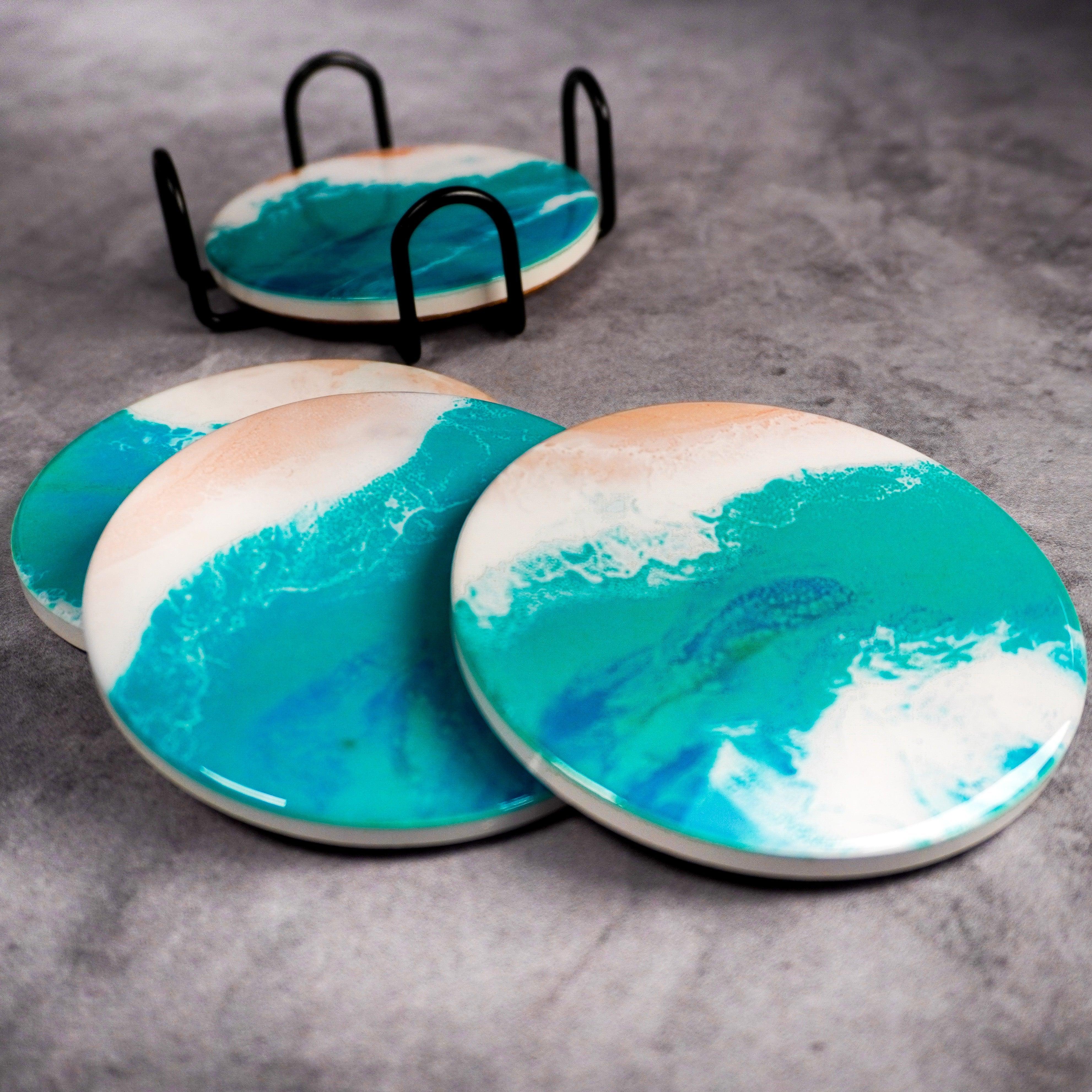 Ceramic Resin Coasters (NEW COLORS AVAILABLE!) - PRHOMZ