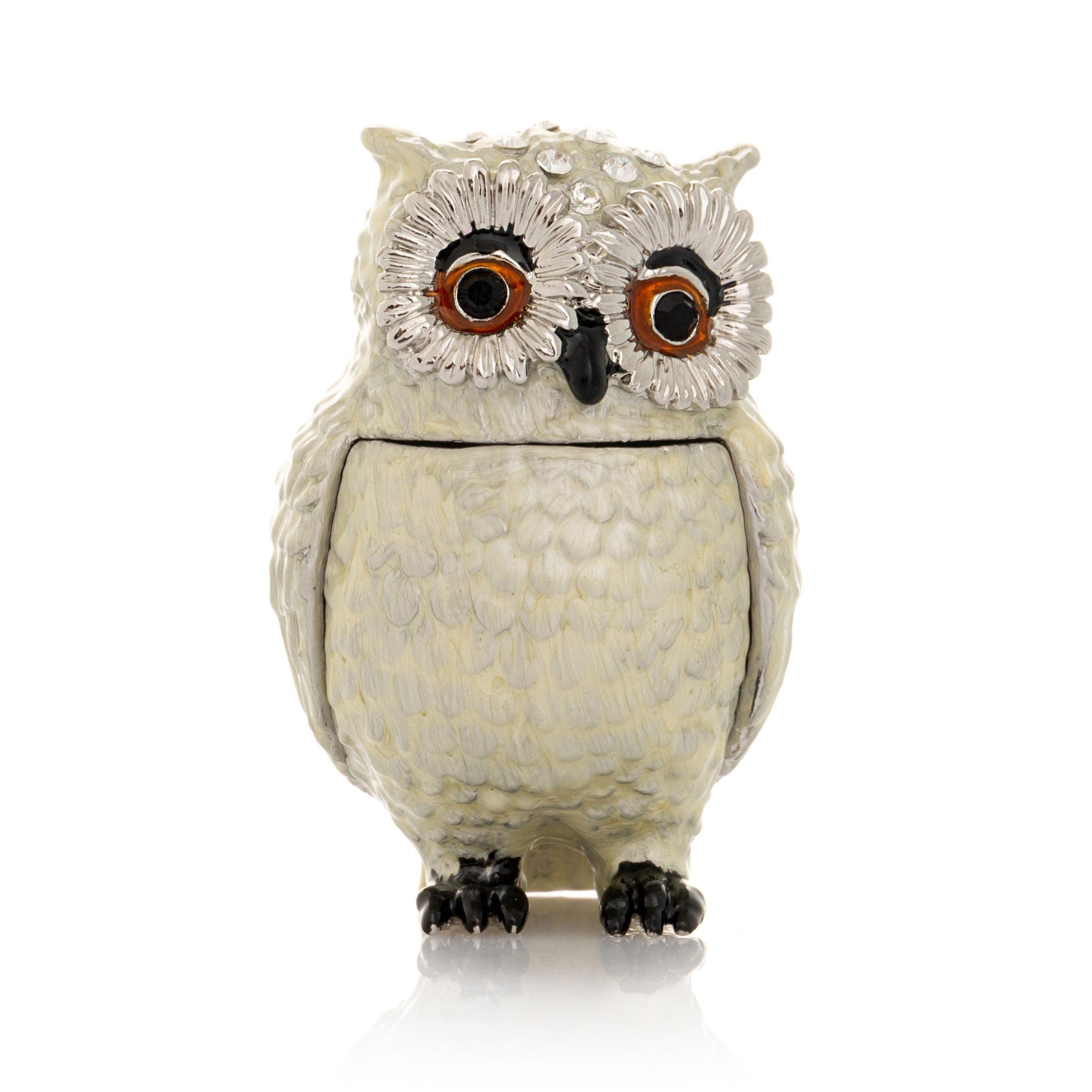 Silver and White Owl – Chic & Unique Home Accent - PRHOMZ