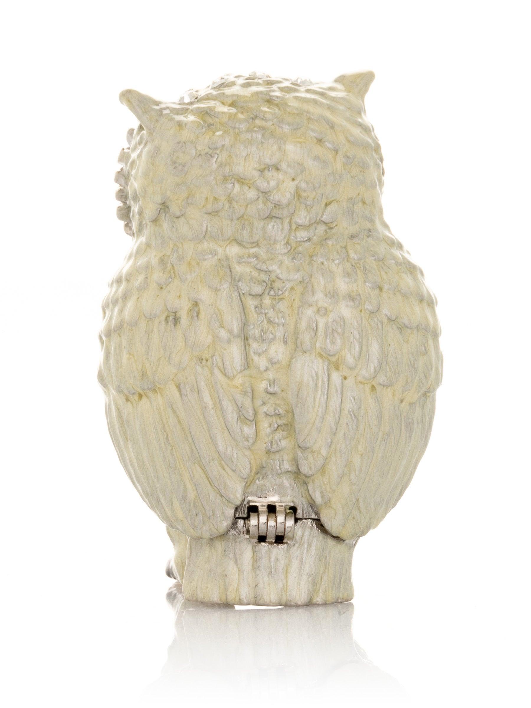 Silver and White Owl – Chic & Unique Home Accent - PRHOMZ