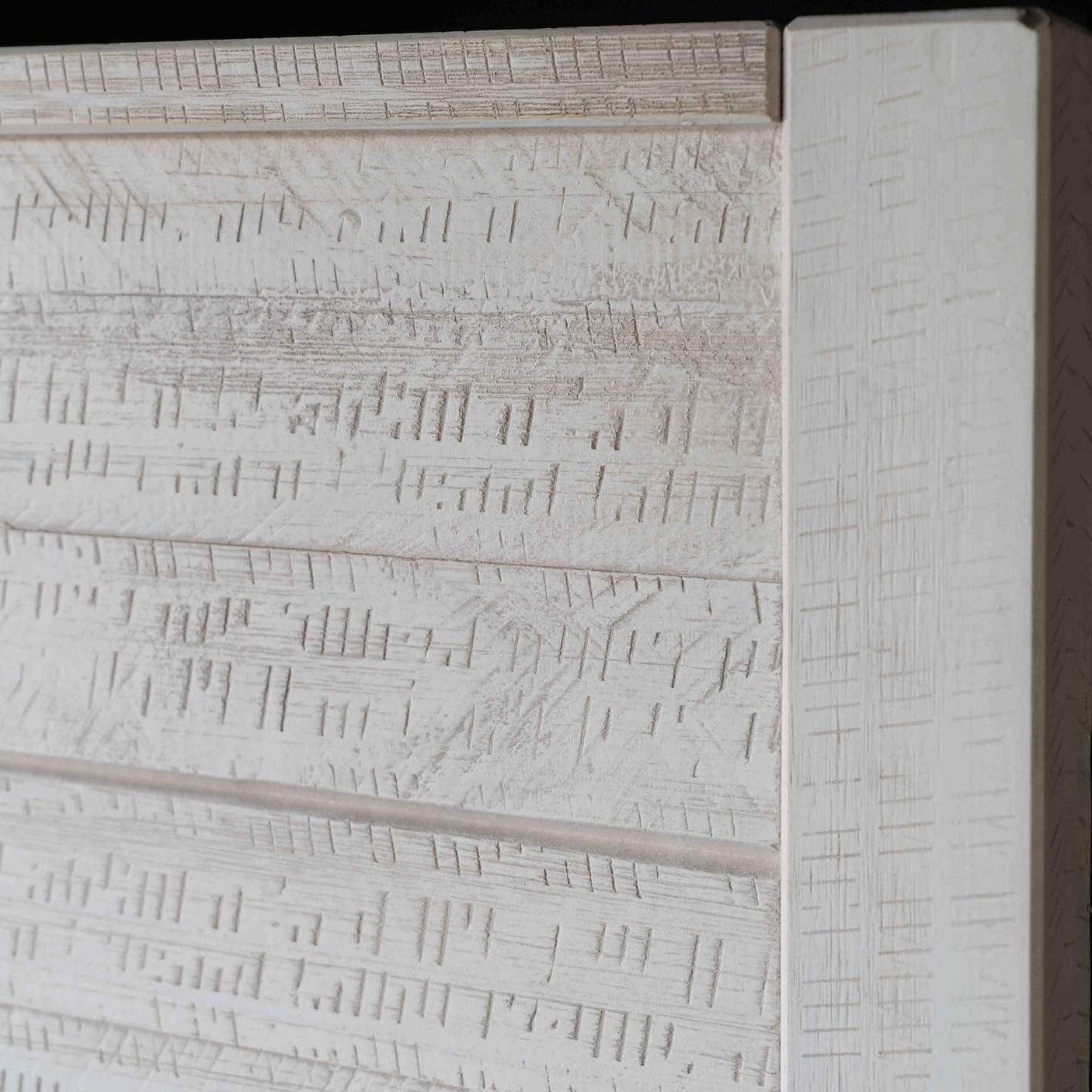 FarmHome Off White Solid Pine Platform Bed in Queen Size - PRHOMZ