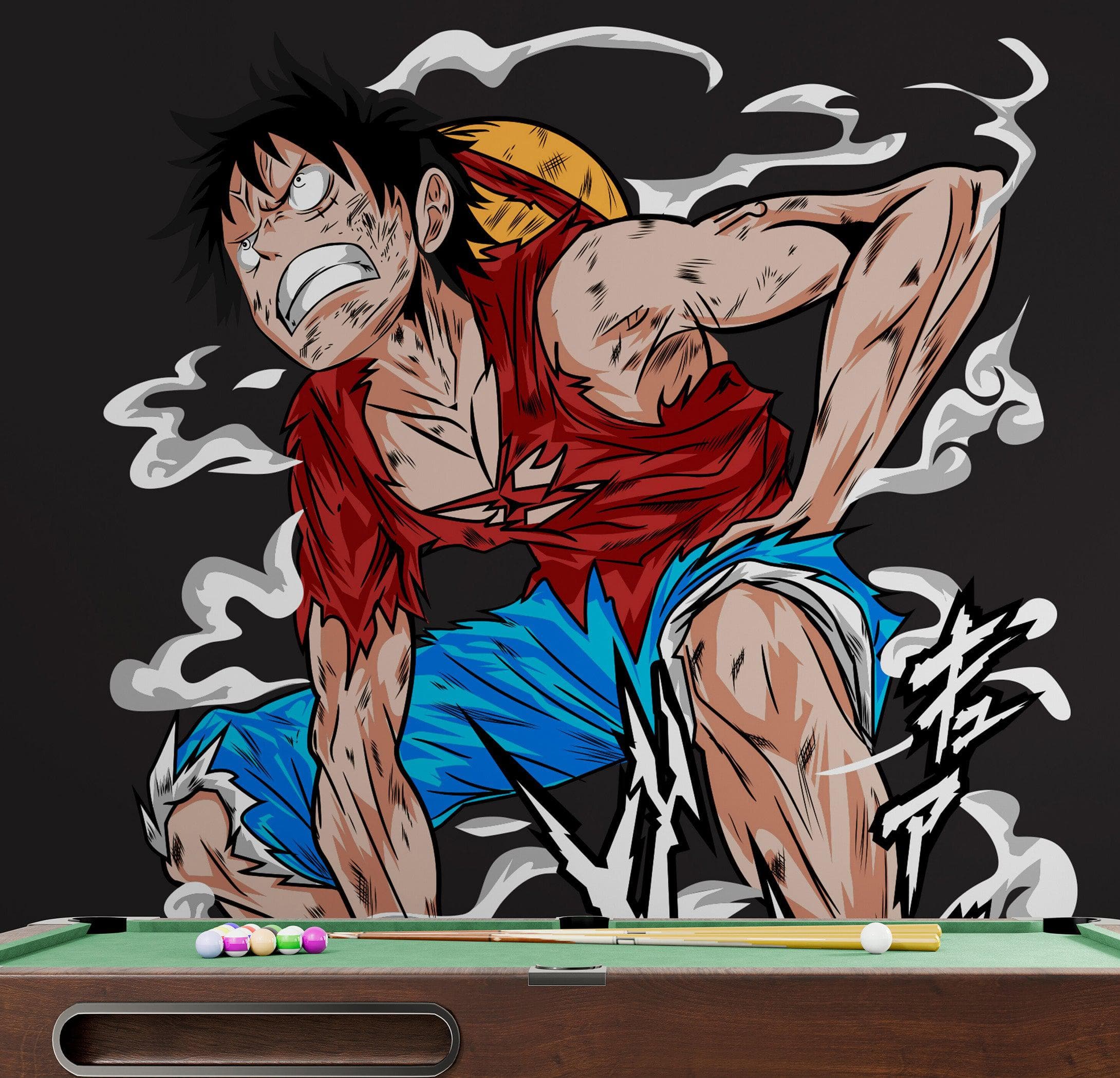 Straw Hat Pirate Anime Wall Mural Wallpaper. #A1004