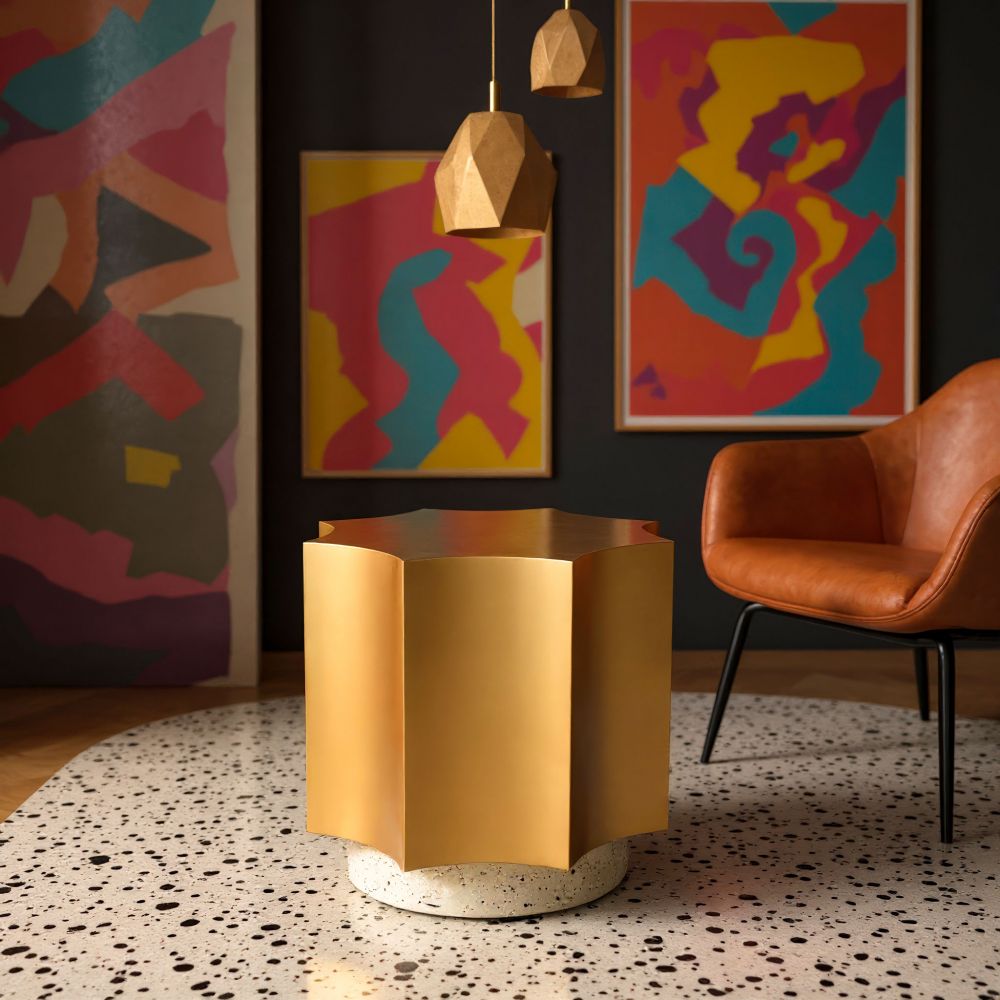 Osam Golden Iron Side Table