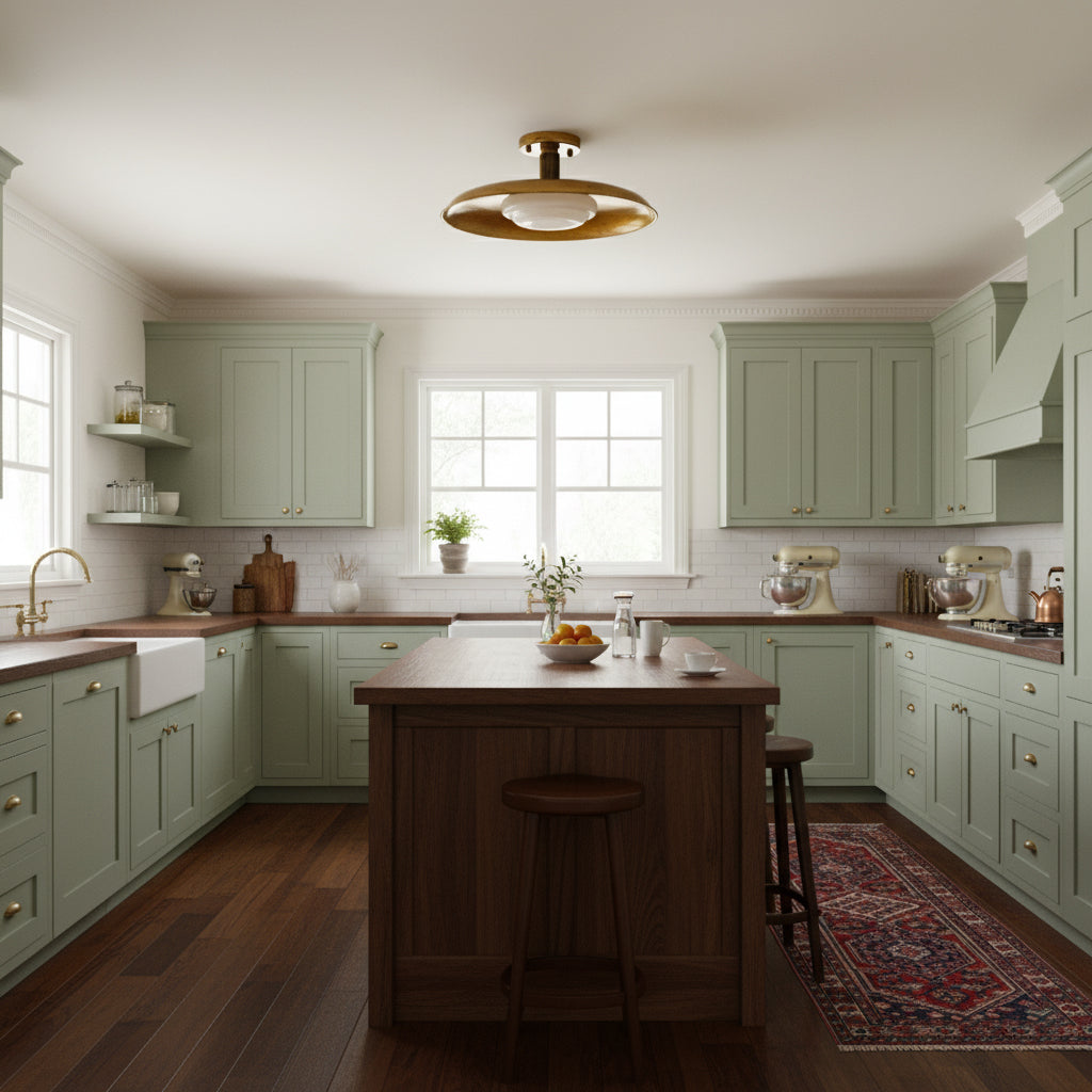 Flat-Panel Iron Ceiling Light with Warm Dimming | Flush Mount for Low Ceilings