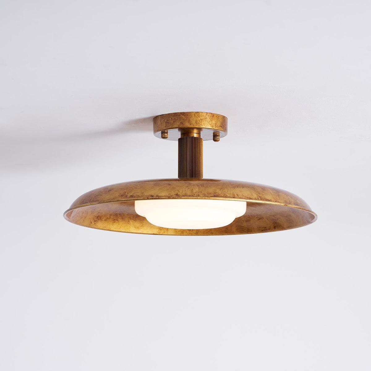 Flat-Panel Iron Ceiling Light with Warm Dimming | Flush Mount for Low Ceilings