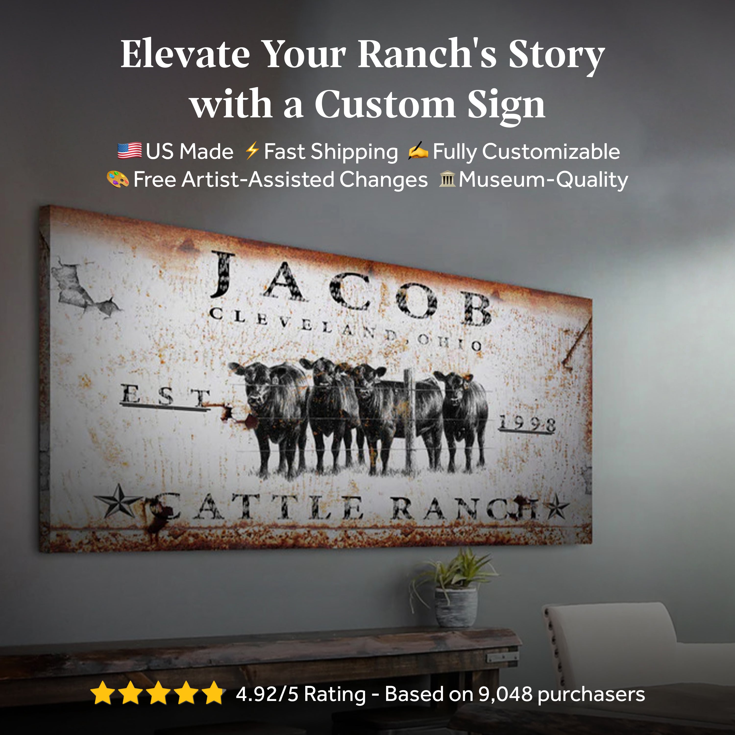 Cattle Ranch Sign