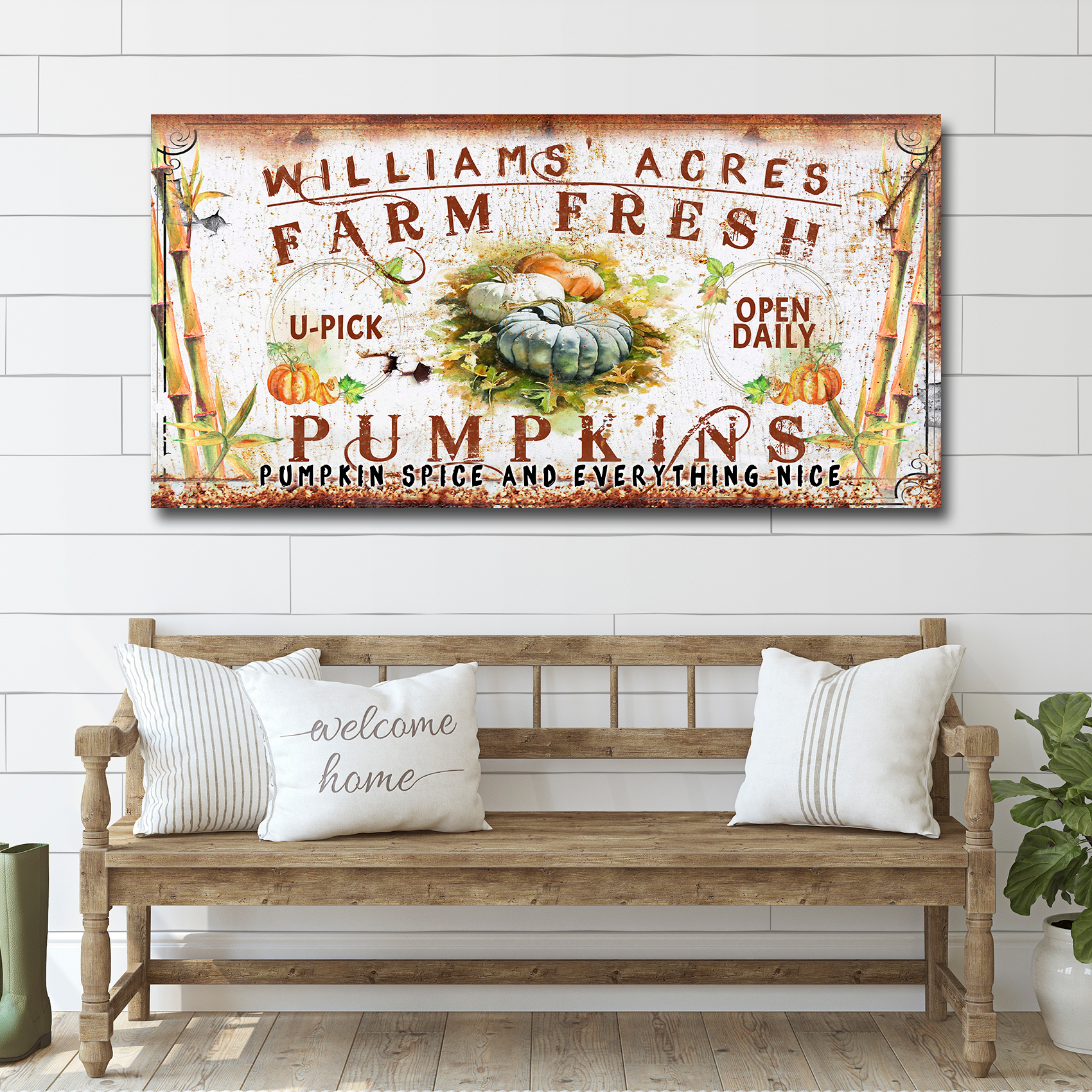 Farm Fresh Pumpkins Sign