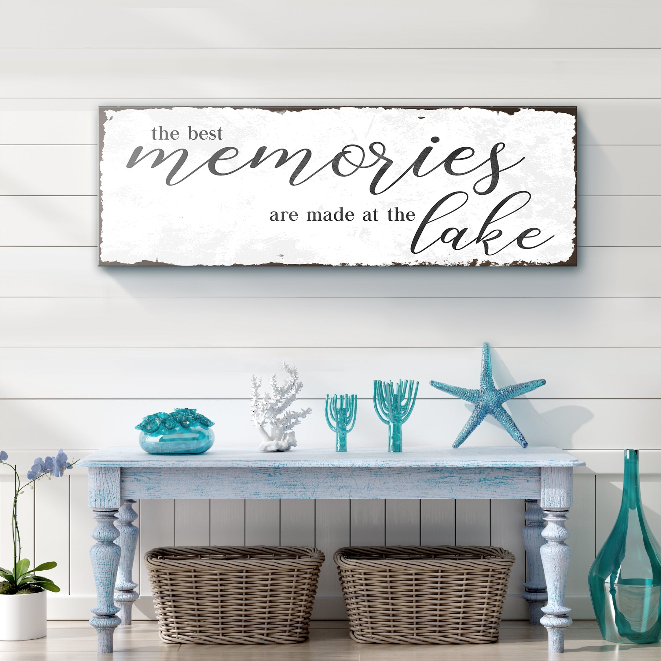 Best Memories At The Lake Sign