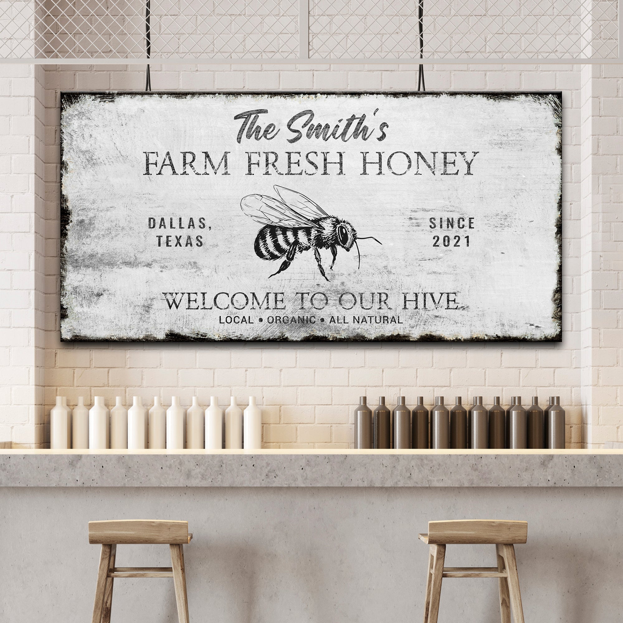 Family Farm Fresh Honey Sign