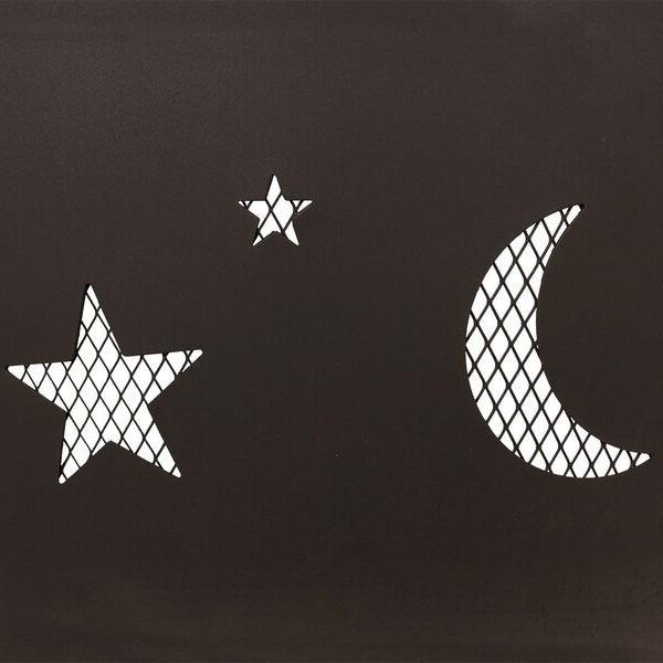 Steel Wood Burning Fire Pit with Spark Screen - PRHOMZ