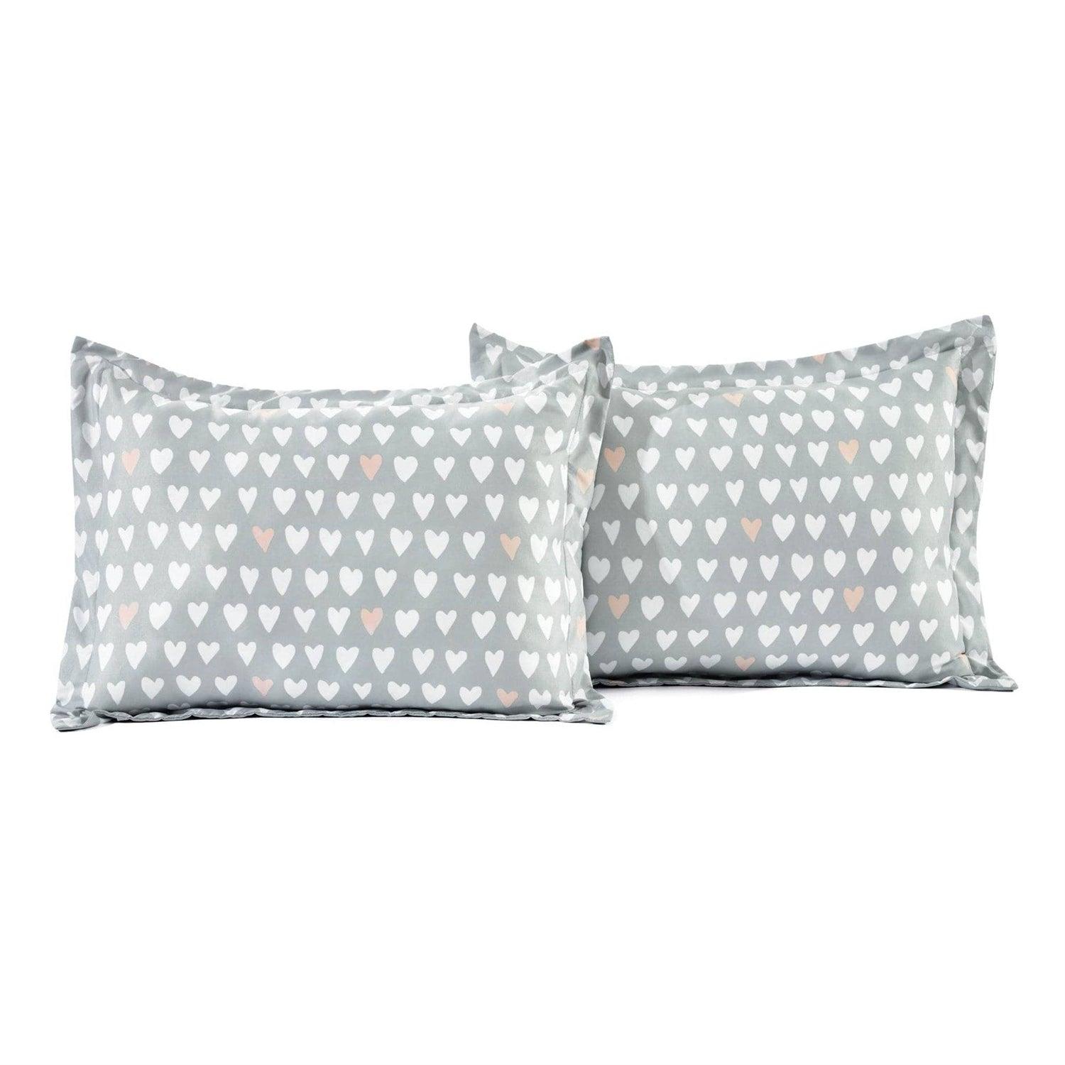 Pink Teal Orange Grey 6 Piece Floral Foxes Daybed Cover Bedding Set - PRHOMZ