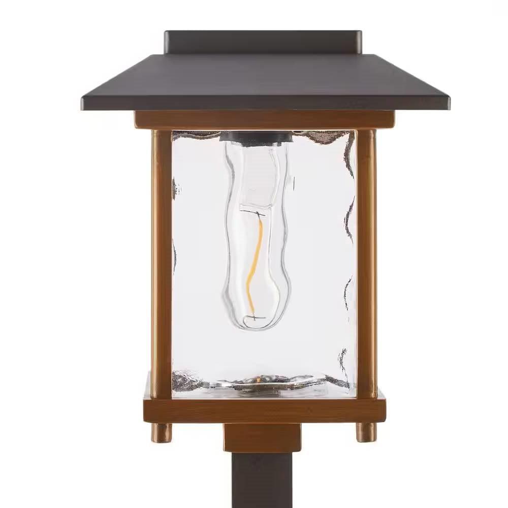 4 Pack - Bronze Gold Solar LED Light Set - Outdoor Path Yard Lighting - PRHOMZ