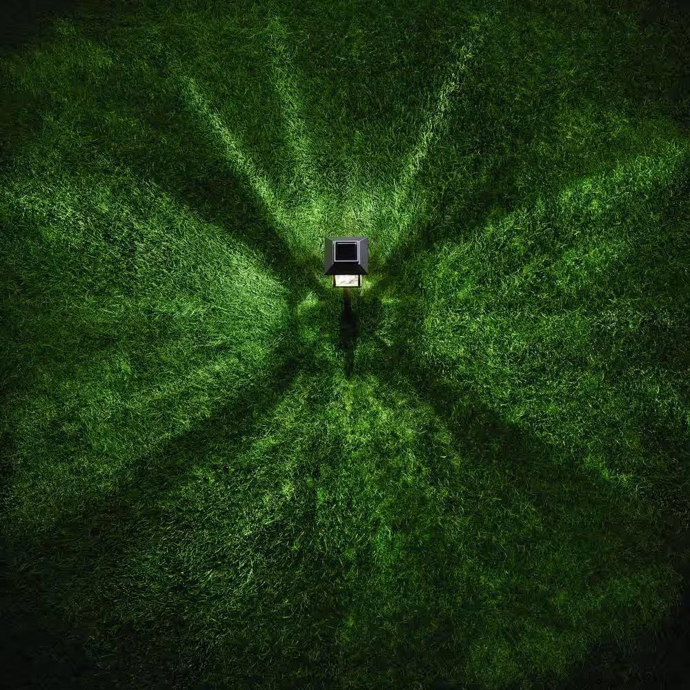 4 Pack - Bronze Gold Solar LED Light Set - Outdoor Path Yard Lighting - PRHOMZ