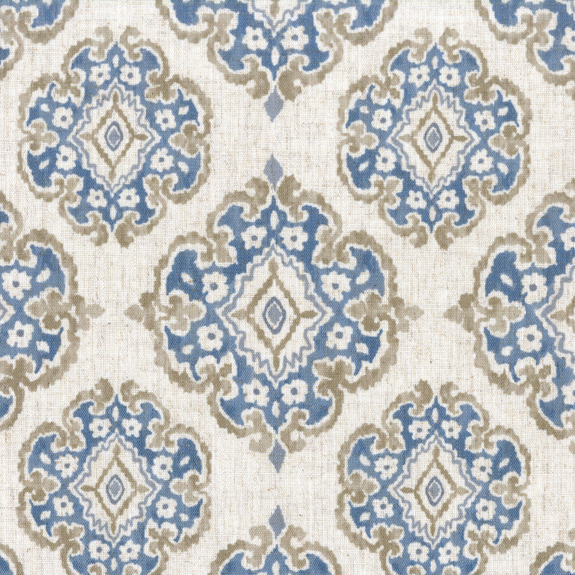 Casablanca Medallion Pure Linen Curtains | 7 Colours | Custom Size Available | Blackout or Cotton Lined-4