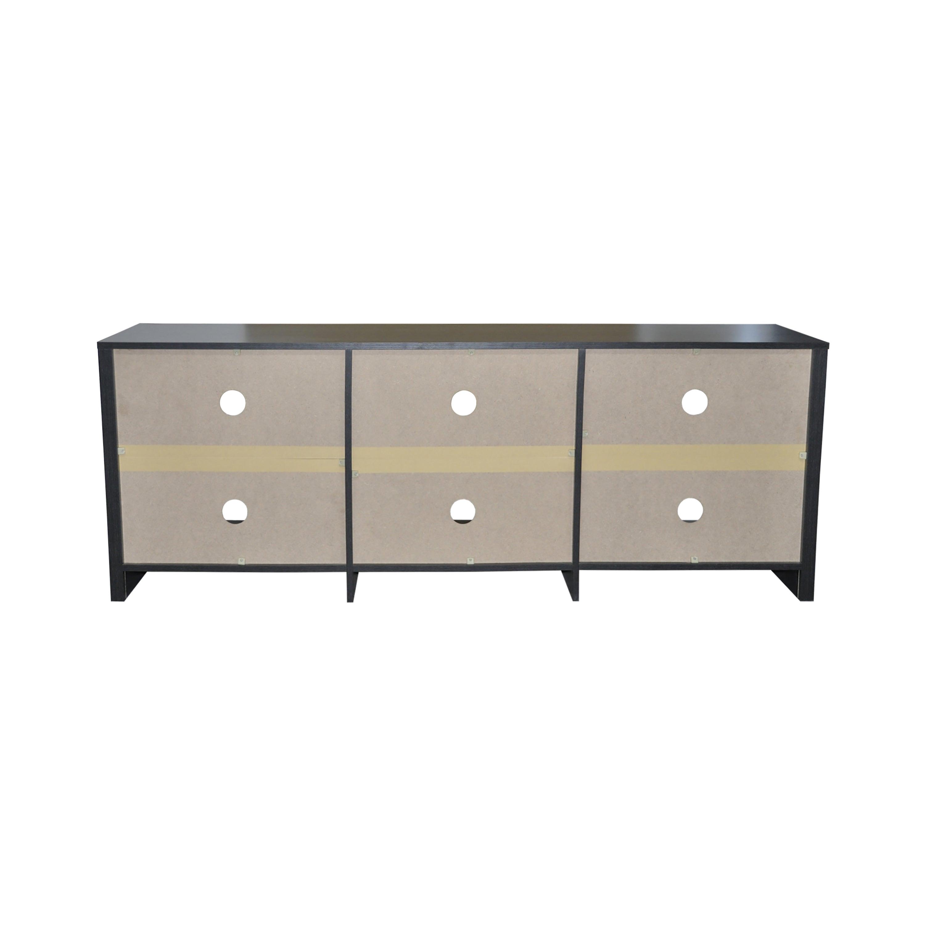 65 in.TV Stand with 6 Storage Shelves Fits TV's up to 70 in. - PRHOMZ