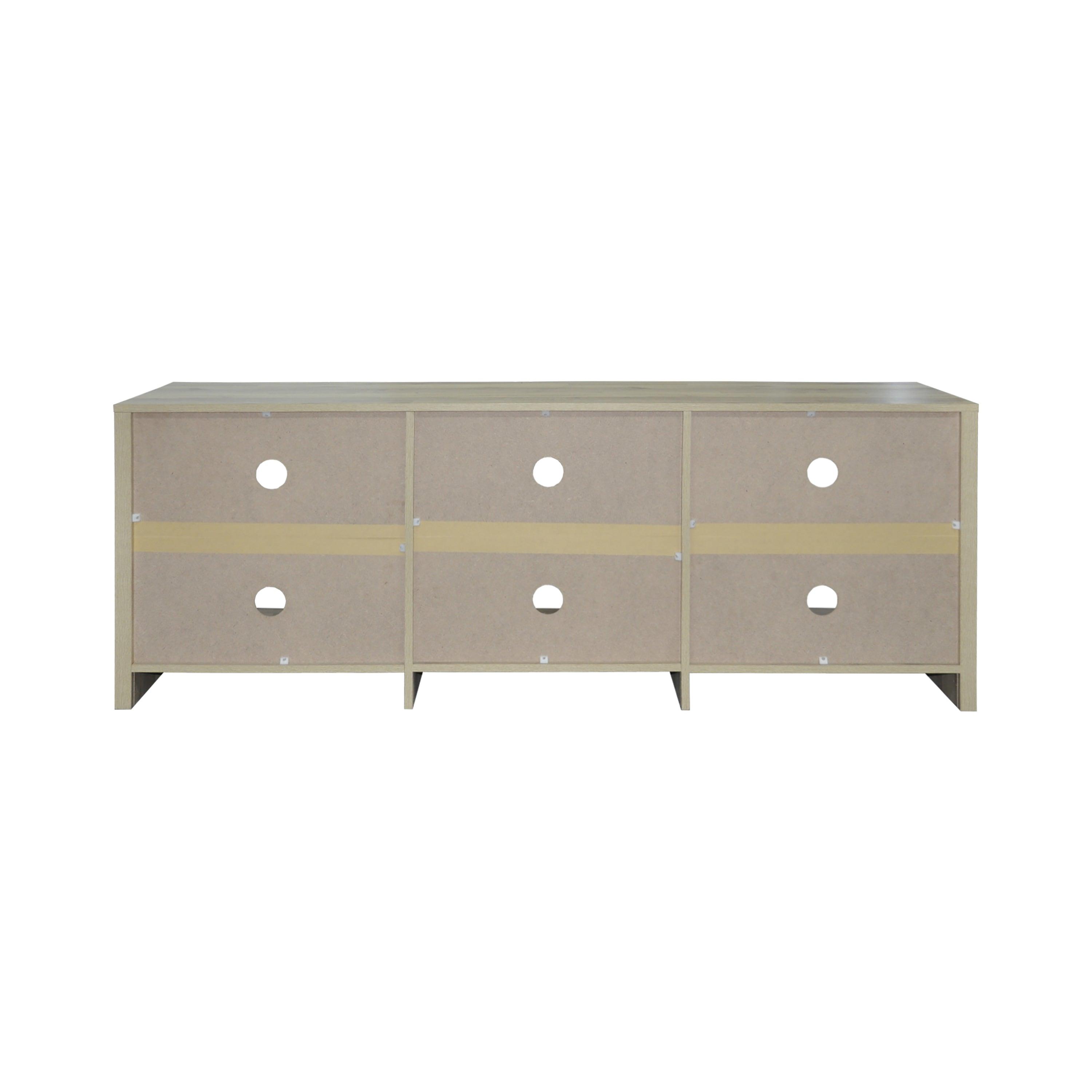 65 in.TV Stand with 6 Storage Shelves Fits TV's up to 70 in. - PRHOMZ