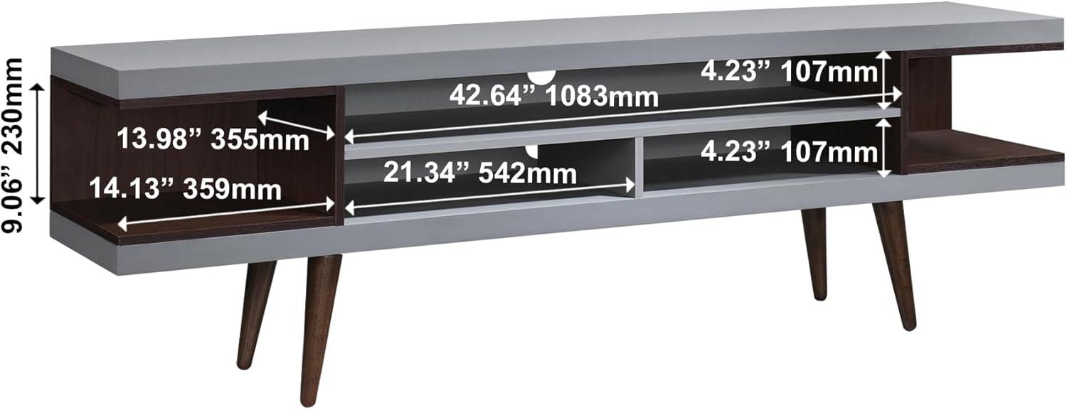 70.87 in. Stand with 5 Storage Shelves Fits TV's up to 75 in. - PRHOMZ