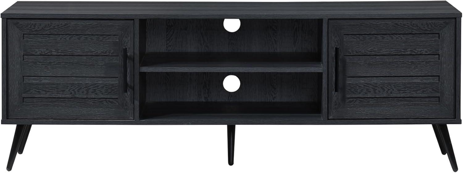 59 in. TV Stand with 2 Storage Cabinets Fits TV's up to 65 in. - PRHOMZ