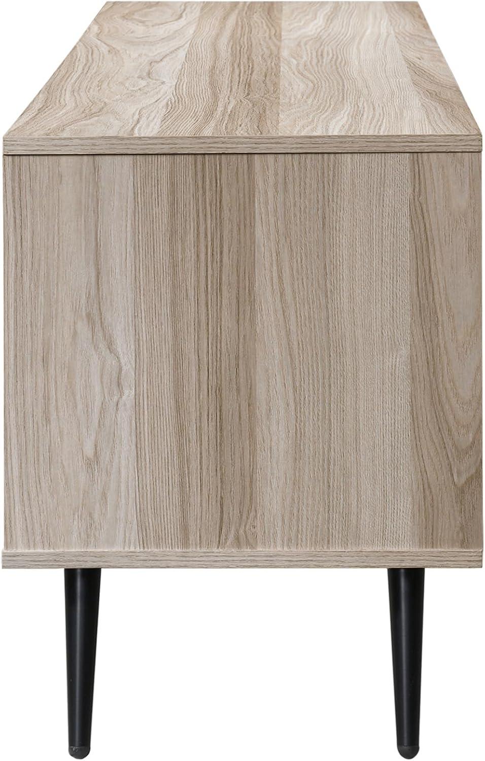 59 in. TV Stand with 2 Storage Cabinets Fits TV's up to 65 in. - PRHOMZ