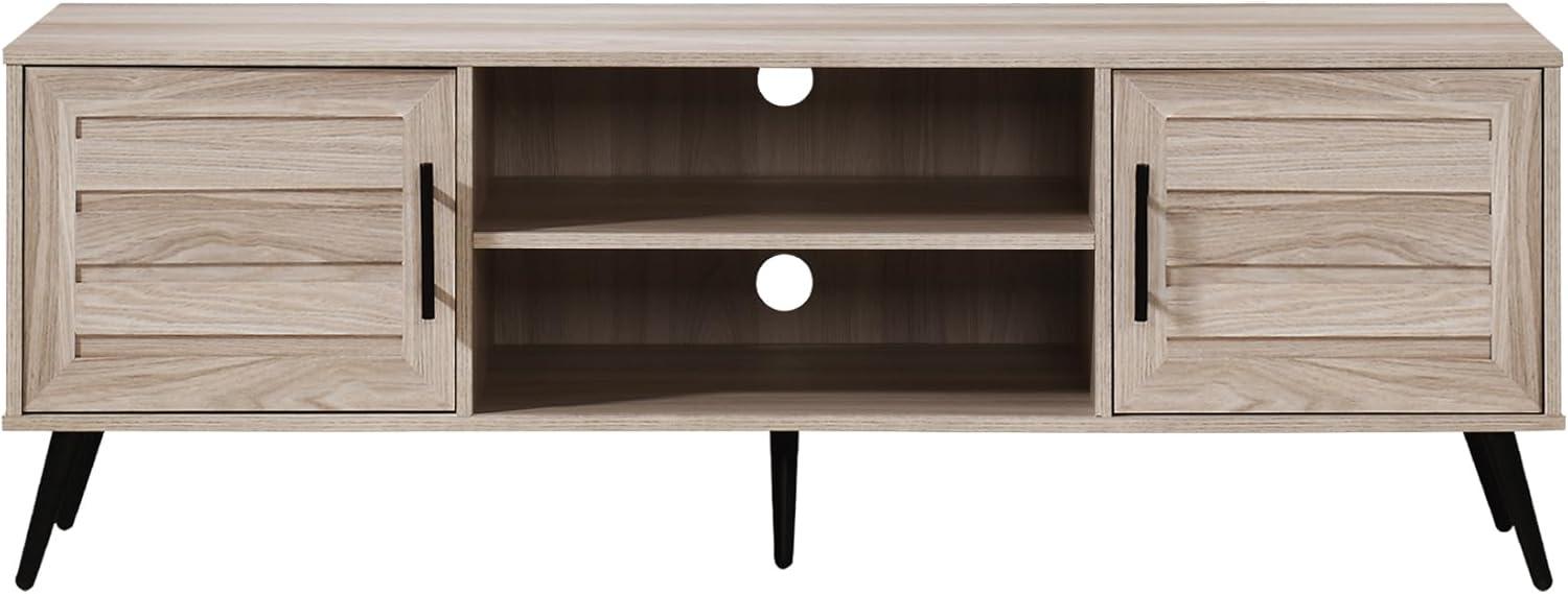 59 in. TV Stand with 2 Storage Cabinets Fits TV's up to 65 in. - PRHOMZ
