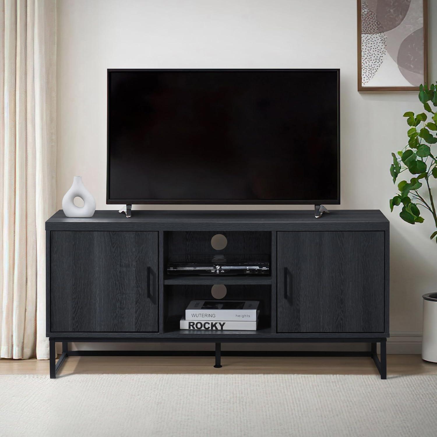 47 in. TV Stand with 2 Storage Cabinets Fits TV's up to 50 in. - PRHOMZ