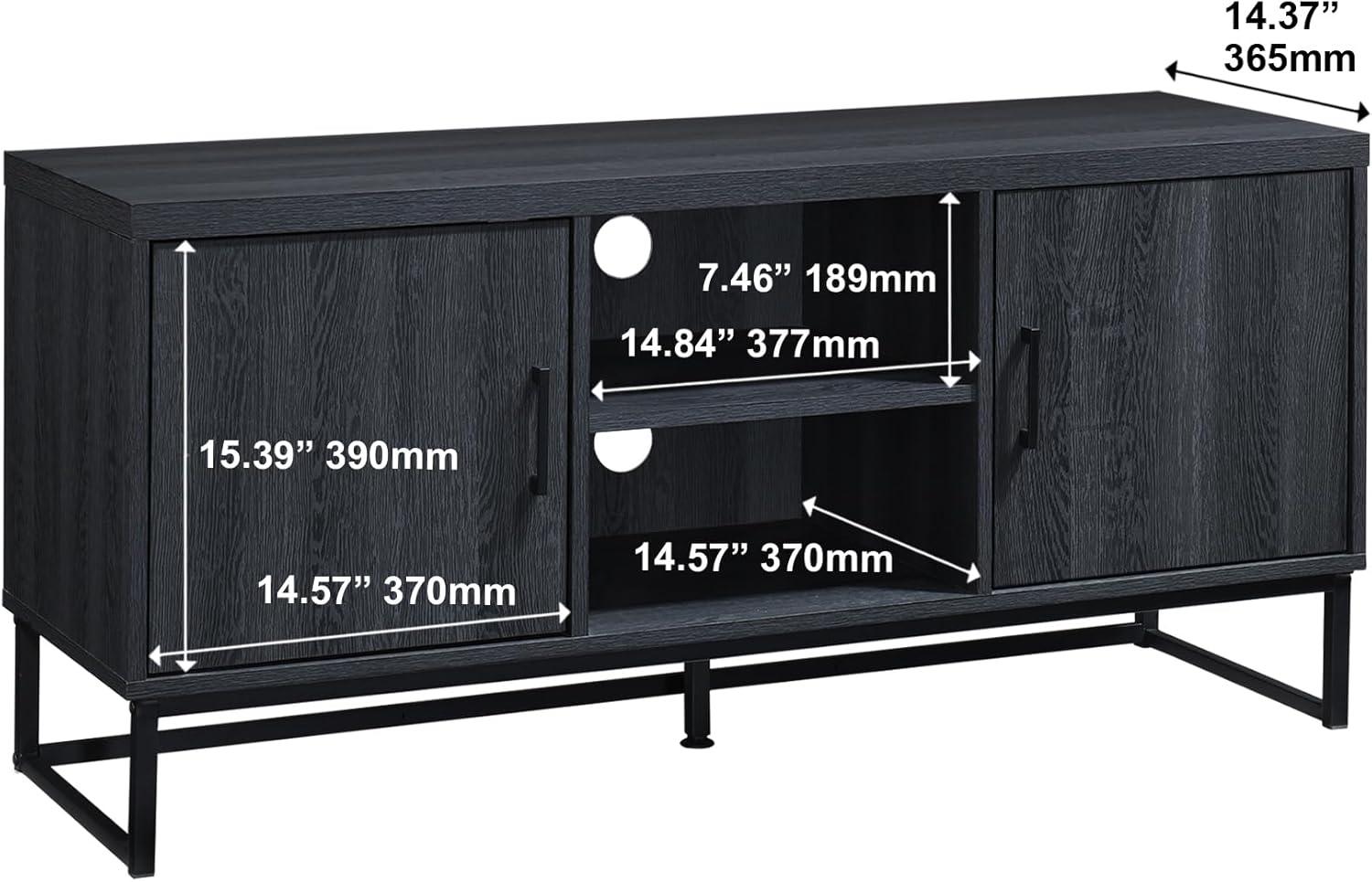 47 in. TV Stand with 2 Storage Cabinets Fits TV's up to 50 in. - PRHOMZ