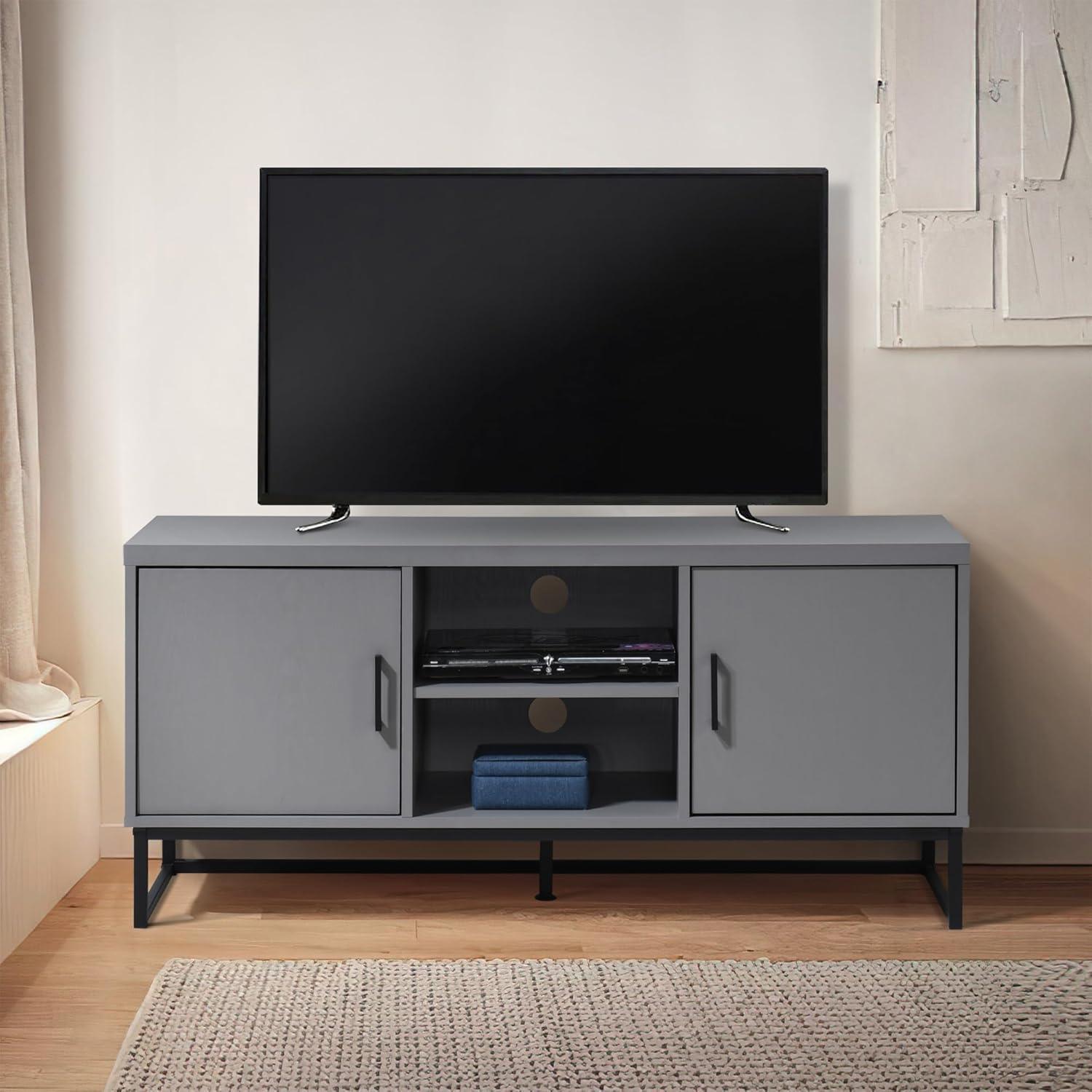 47 in. TV Stand with 2 Storage Cabinets Fits TV's up to 50 in. - PRHOMZ