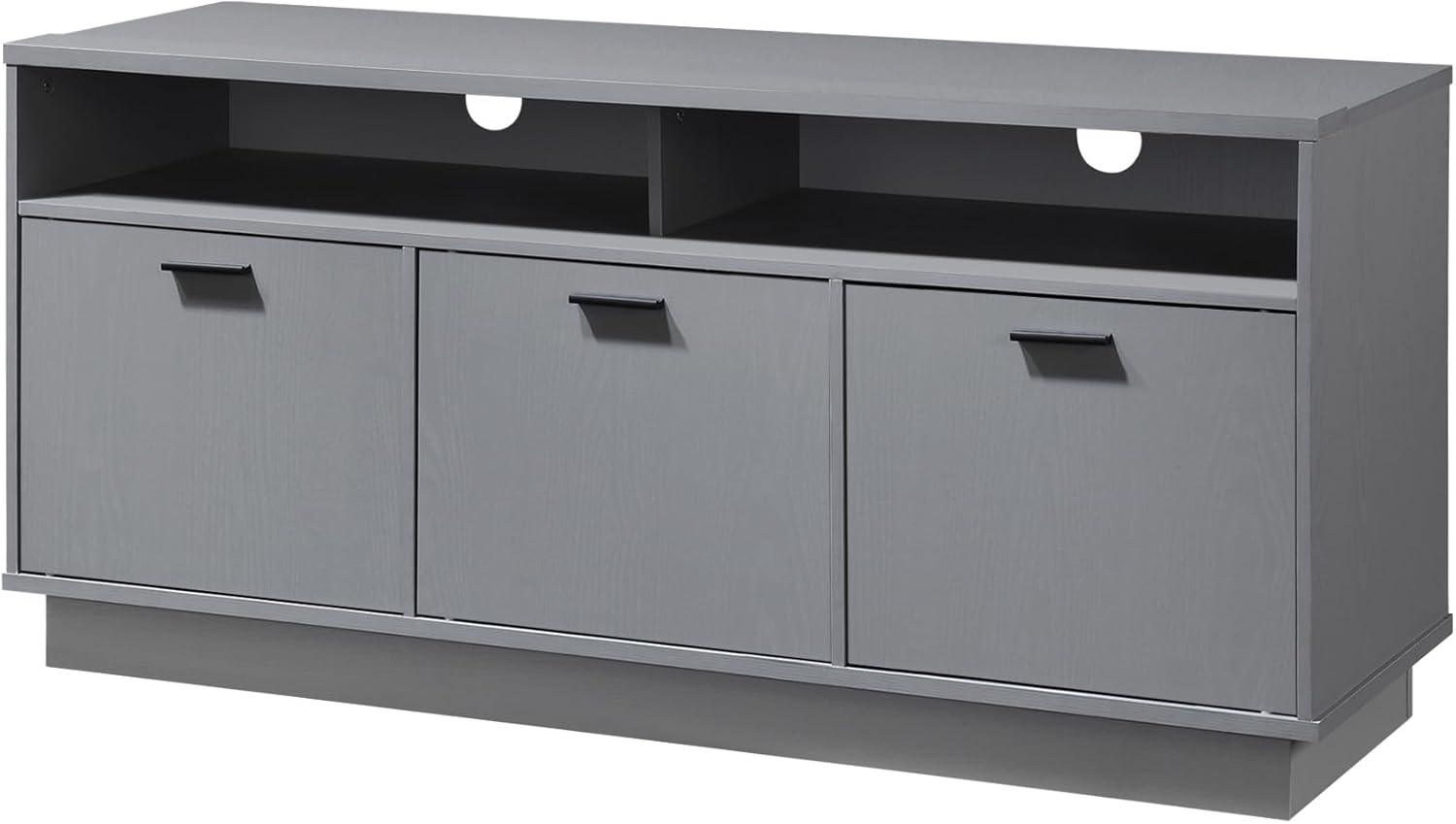 47.24 in. TV Stand with 3 Storage Cabinets Fits TV's up to 55 in. - PRHOMZ
