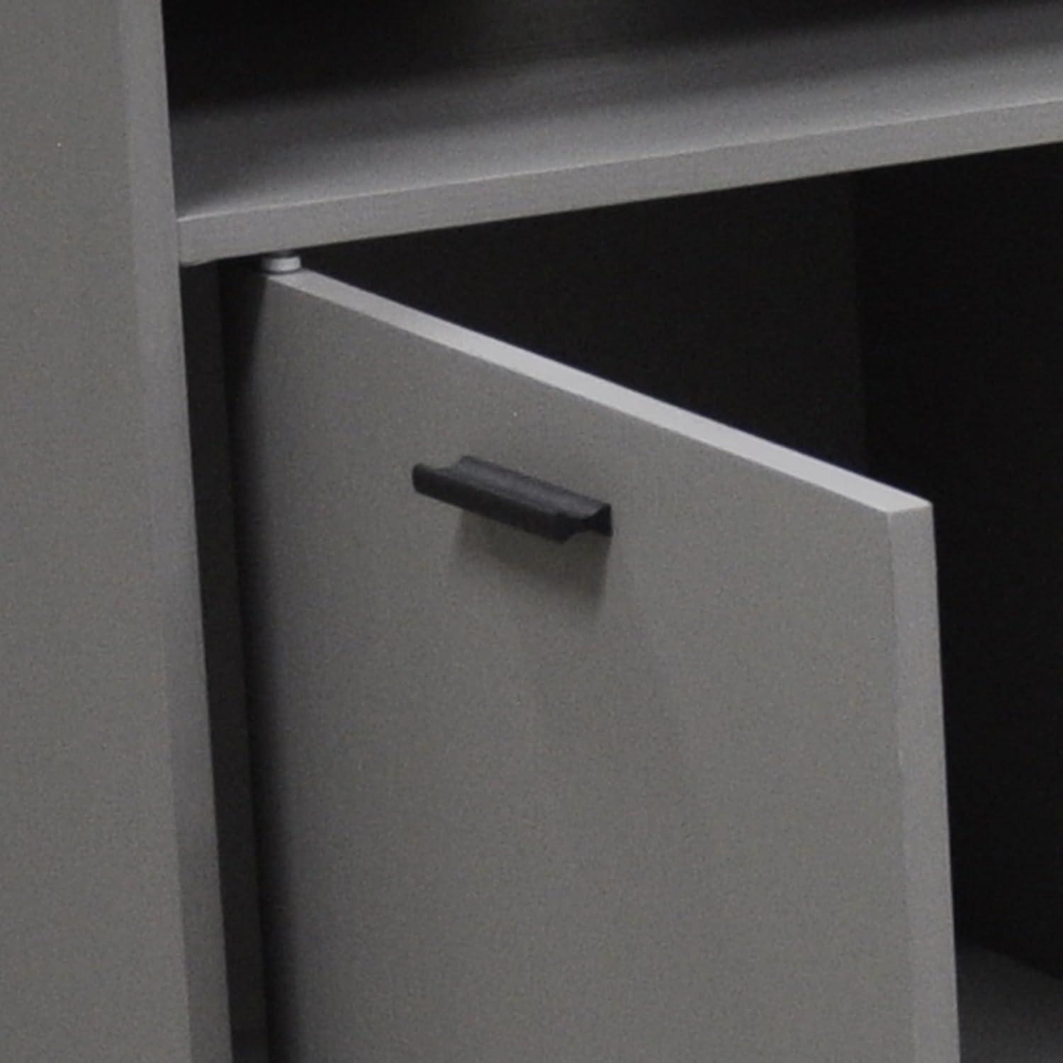 47.24 in. TV Stand with 3 Storage Cabinets Fits TV's up to 55 in. - PRHOMZ