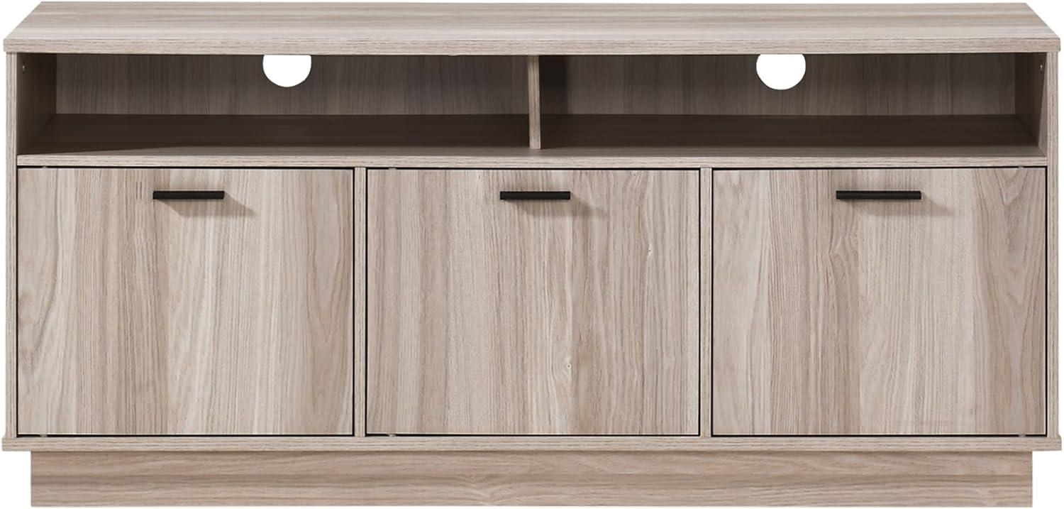 47.24 in. TV Stand with 3 Storage Cabinets Fits TV's up to 55 in. - PRHOMZ
