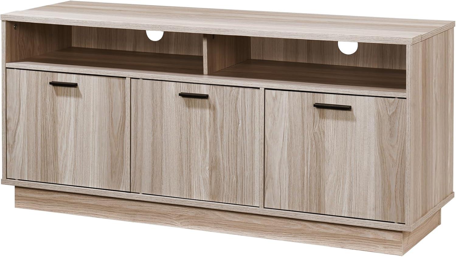 47.24 in. TV Stand with 3 Storage Cabinets Fits TV's up to 55 in. - PRHOMZ