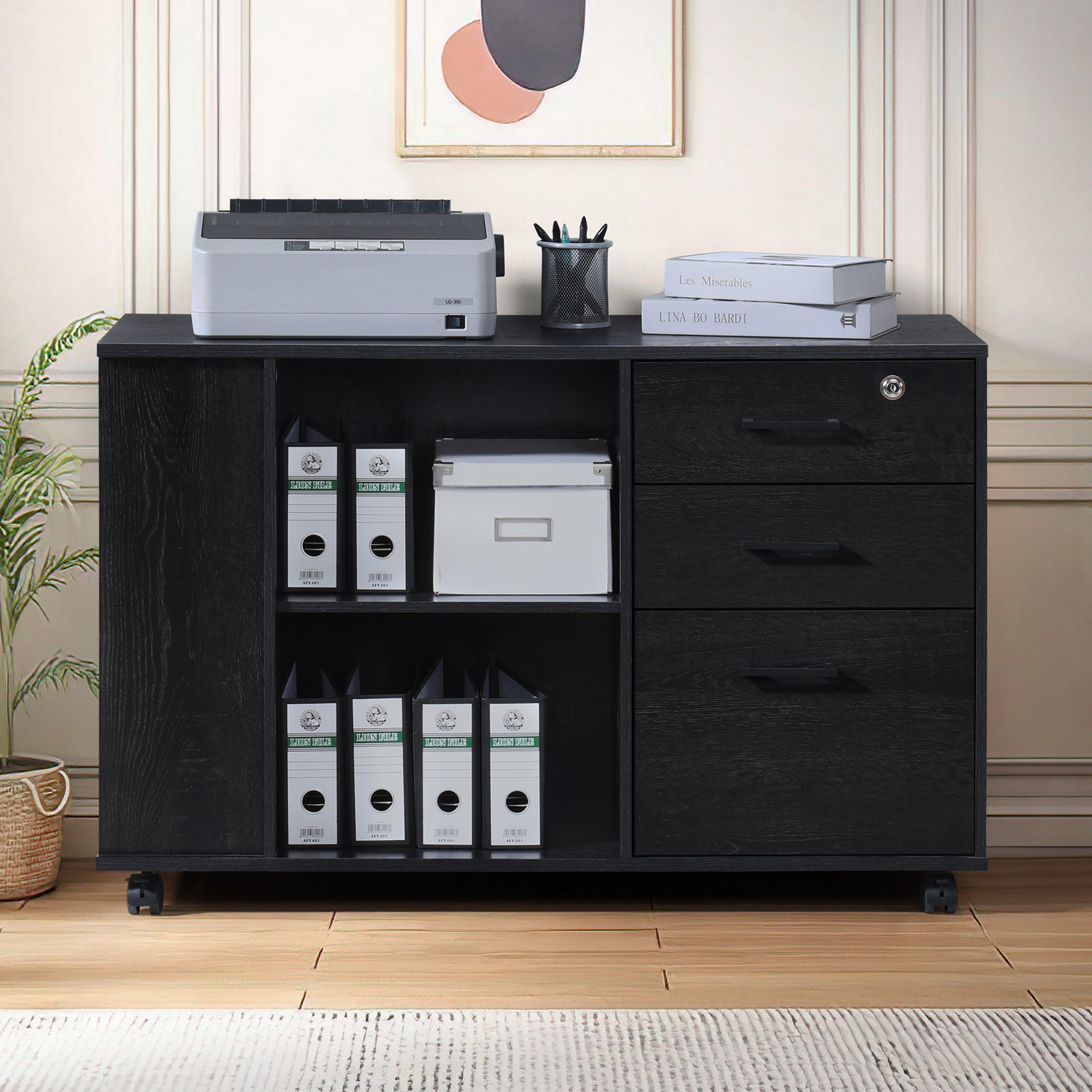 3-Drawer 39.37 in. W Lateral File Cabinet - PRHOMZ