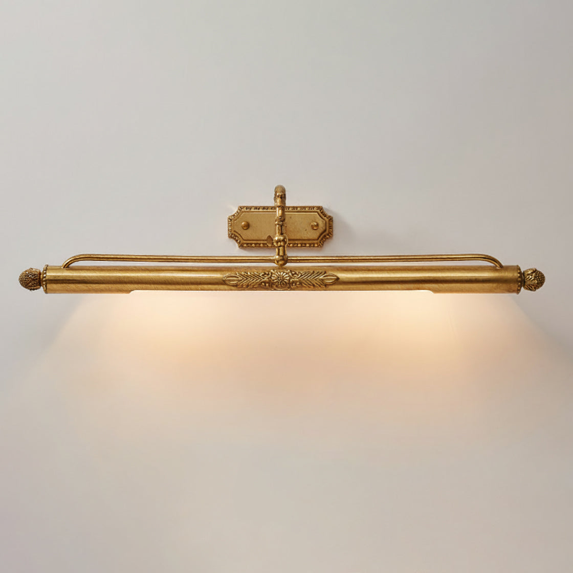 Antique Brass Picture Frame Wall Lamp with Integrated Light | Gallery Wall Art