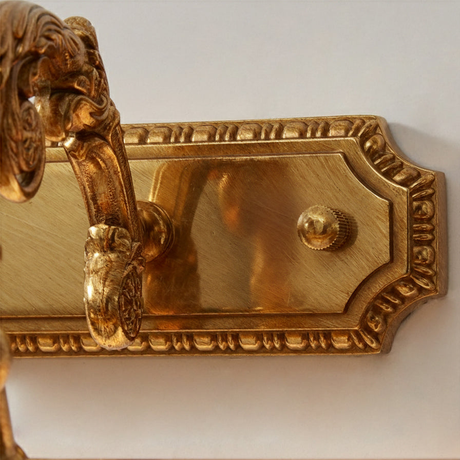 Antique Brass Picture Frame Wall Lamp with Integrated Light | Gallery Wall Art