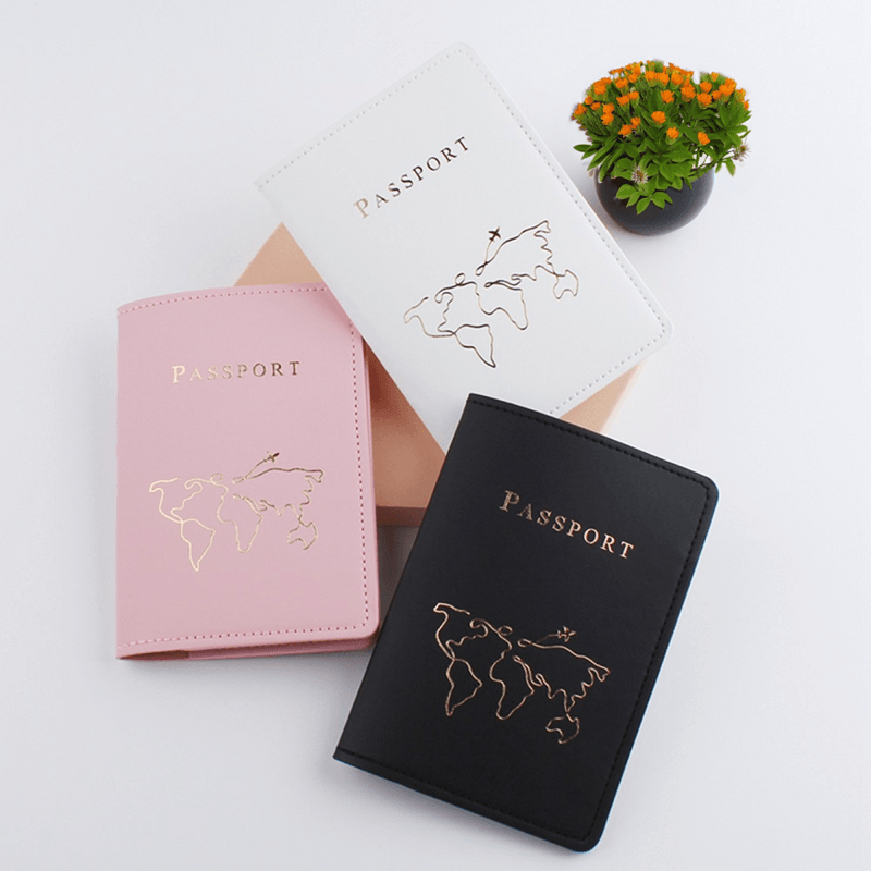 3Pcs Travel Accessory Set, Passport Cover with x2 Luggage Tags