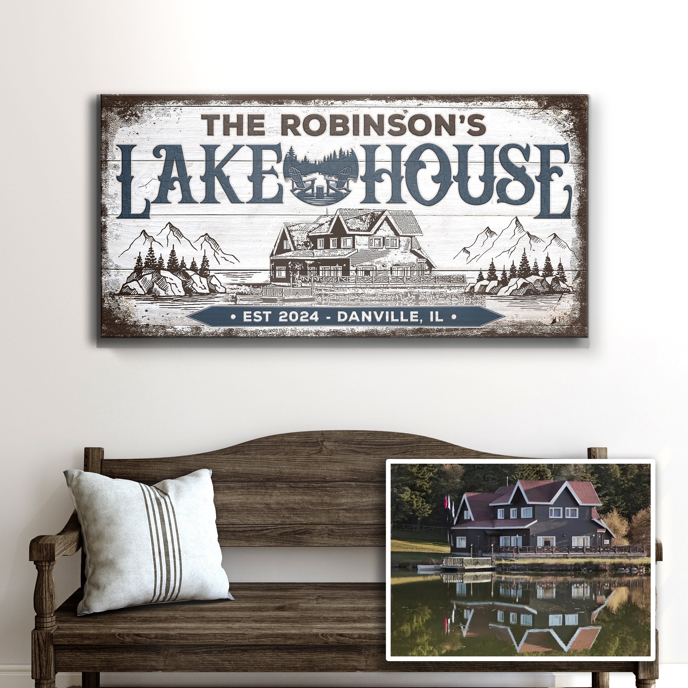 Personalized Lake House Sign II