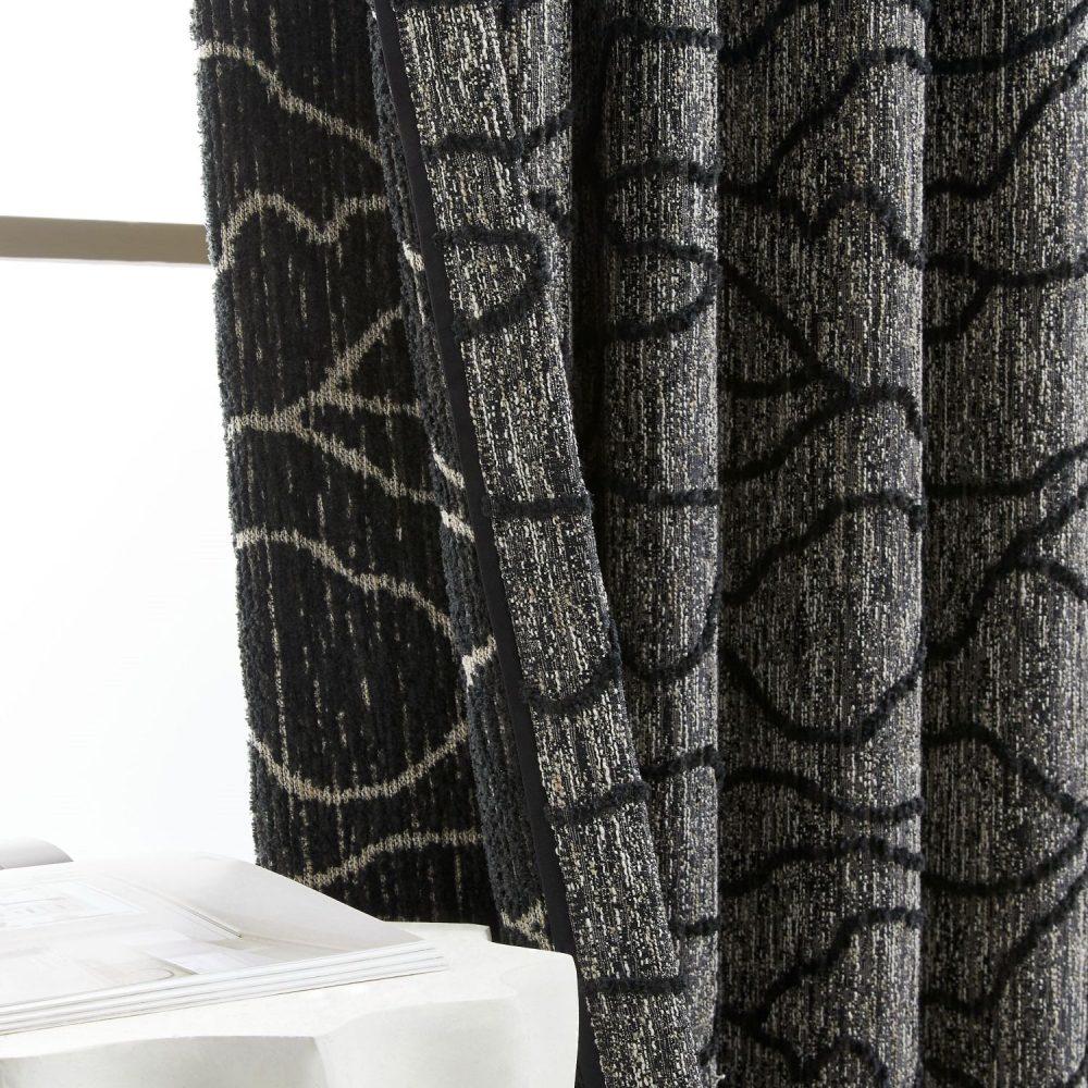 Peyton Heavy Geometric Linen Cotton Curtains
