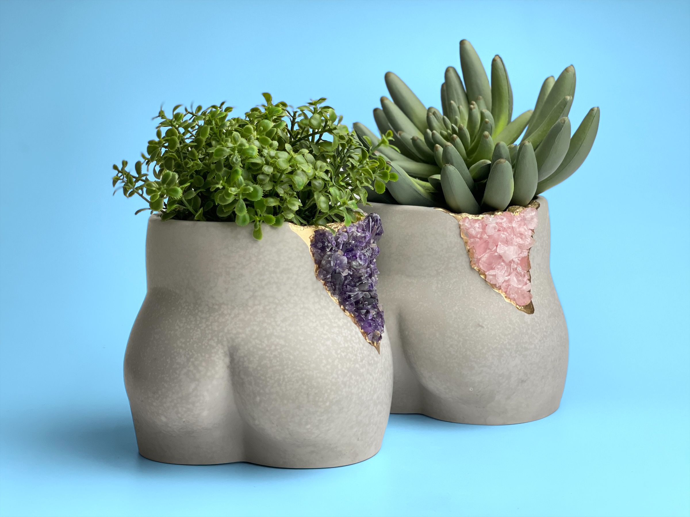 Amethyst Butt Planter