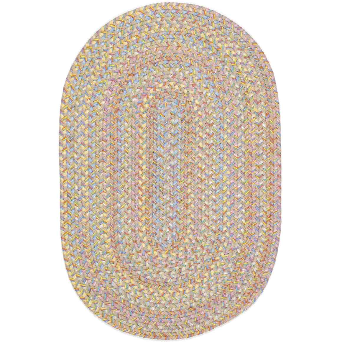 Playtime Braided Oval Reversible Area Rugs
