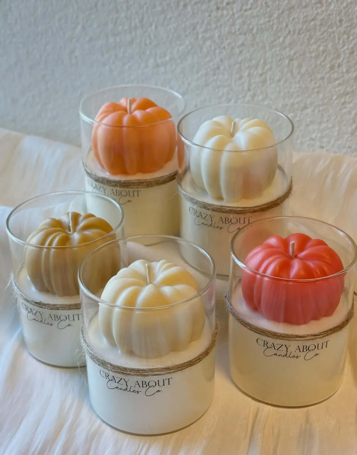 Pumpkin Candle in Glass Jar | Handcrafted Soy Wax