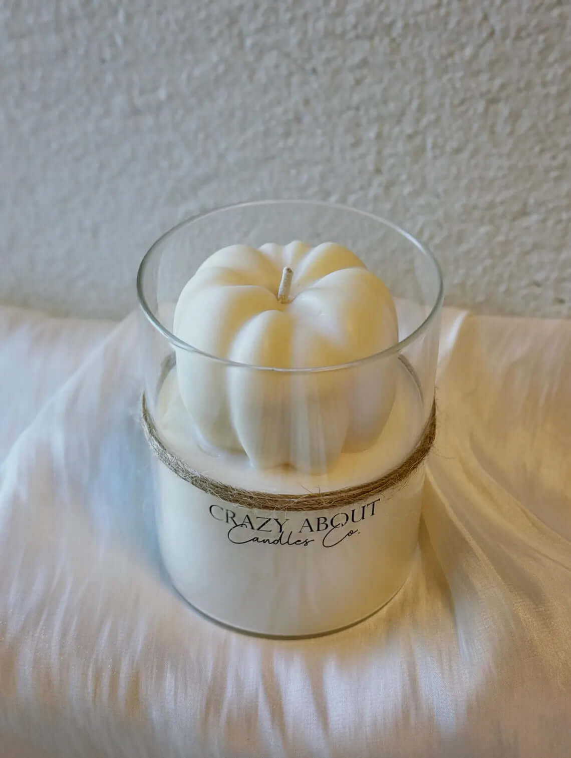 Pumpkin Candle in Glass Jar | Handcrafted Soy Wax