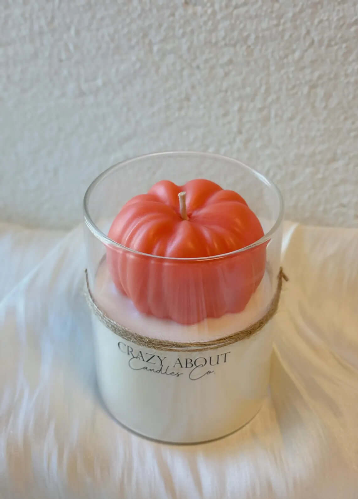 Pumpkin Candle in Glass Jar | Handcrafted Soy Wax