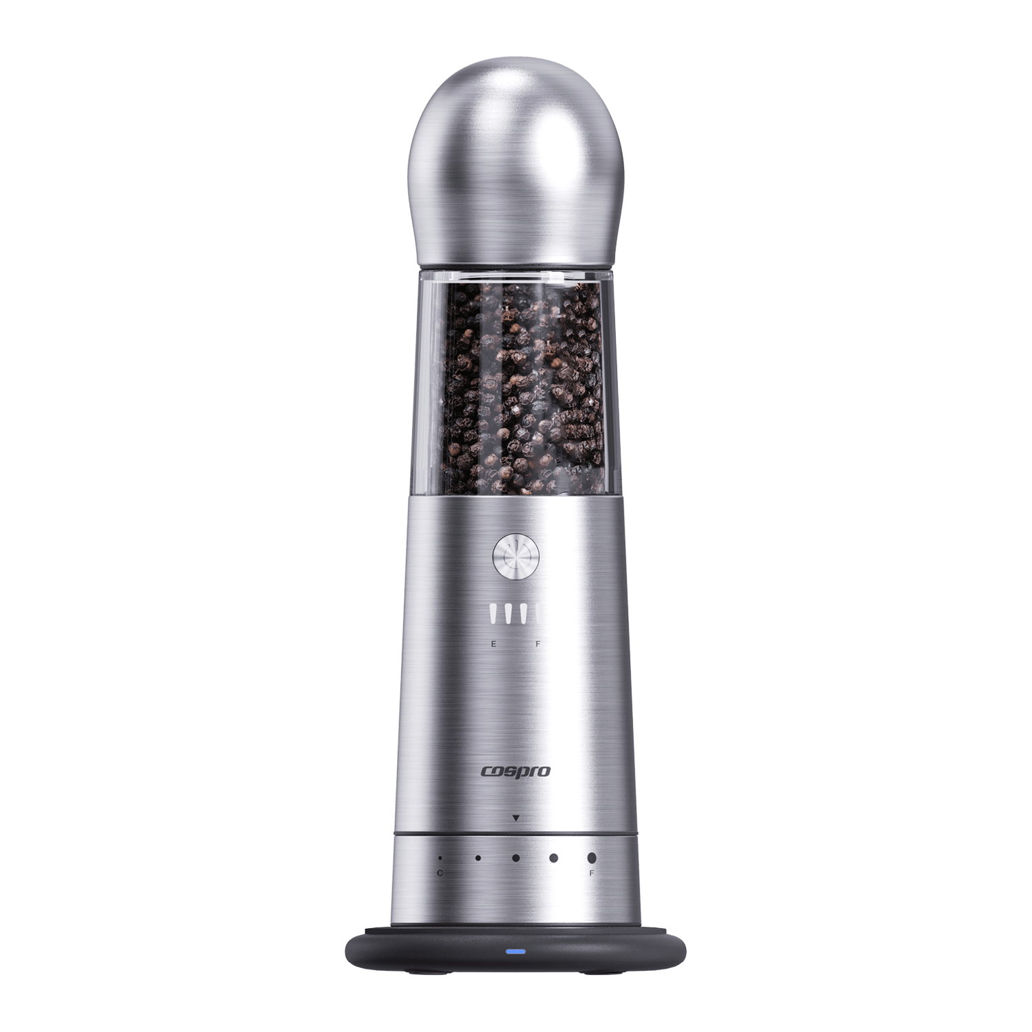COSPRO Electric Salt and Pepper Grinder with Qi Wireless Charging Base – 1-Pack