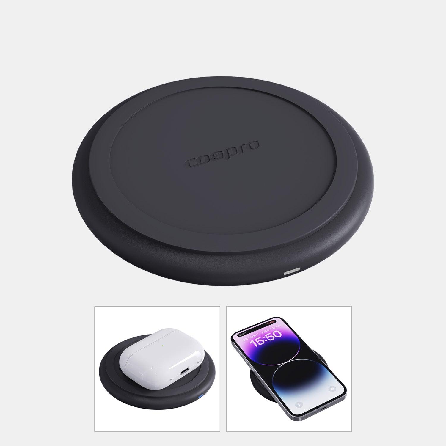 COSPRO Electric Salt and Pepper Grinder with Qi Wireless Charging Base – 1-Pack