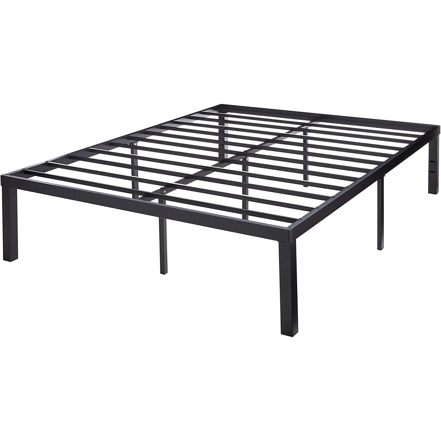 Queen size Modern 16-inch Heavy Steel Metal Platform Bed Frame - PRHOMZ