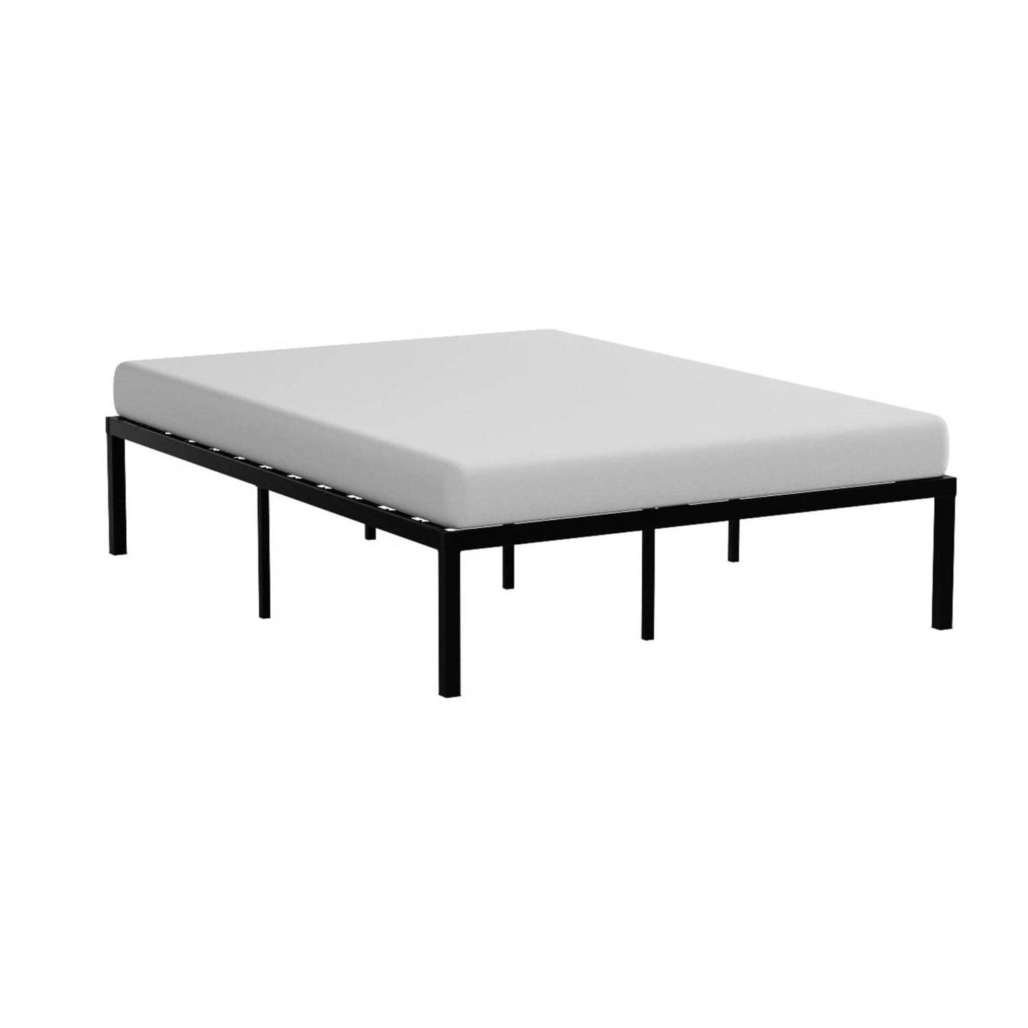 Queen size Modern 16-inch Heavy Steel Metal Platform Bed Frame - PRHOMZ